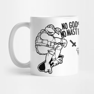 No Gods No Masters ninja turtle Mug